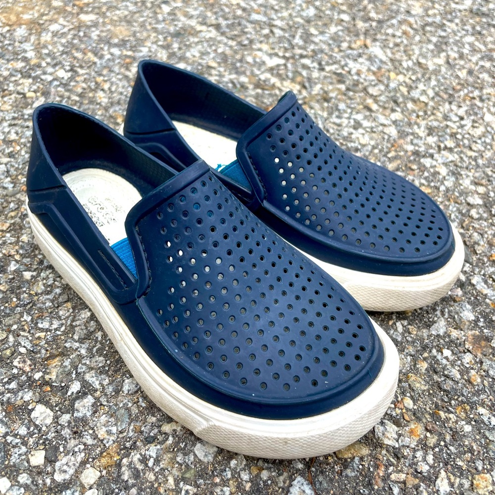 Crocs Slip On Kids Shoes- Navy Blue